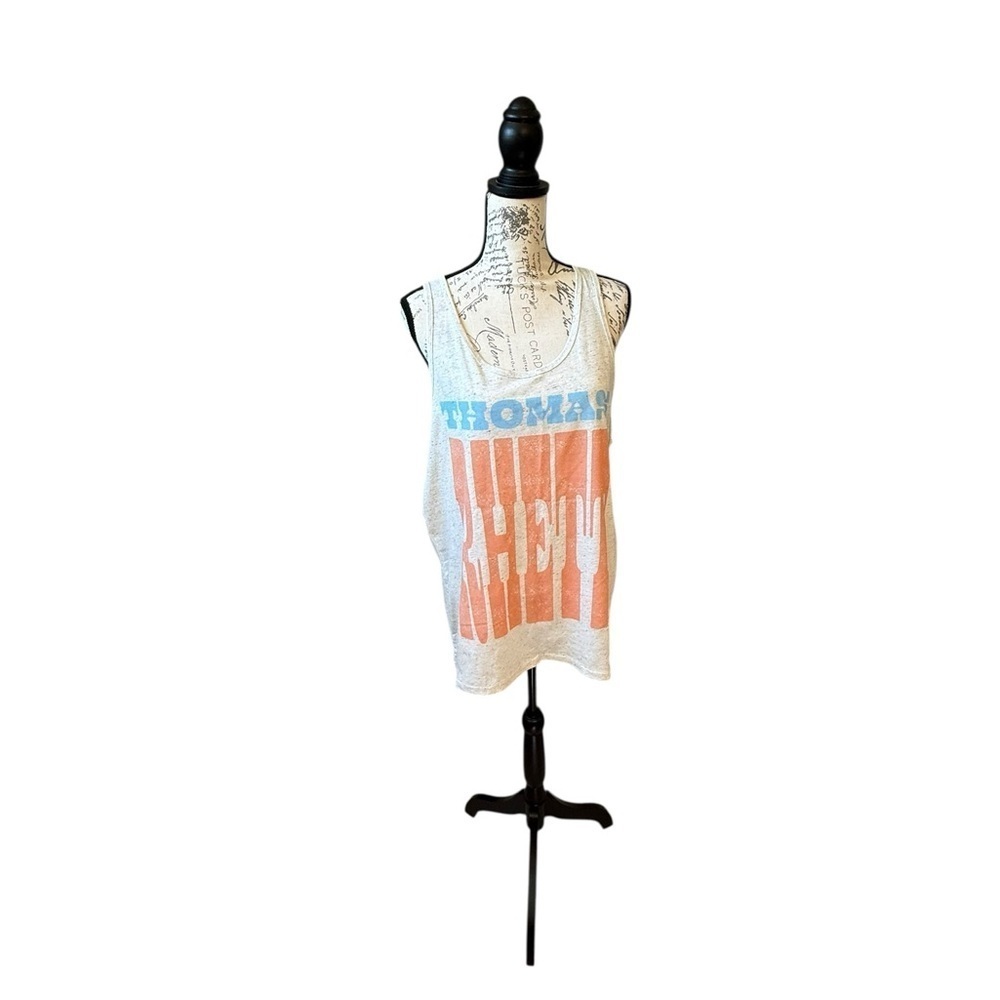 Thomas Rhett Graphic Concert Tank Top with Blue and Red Print